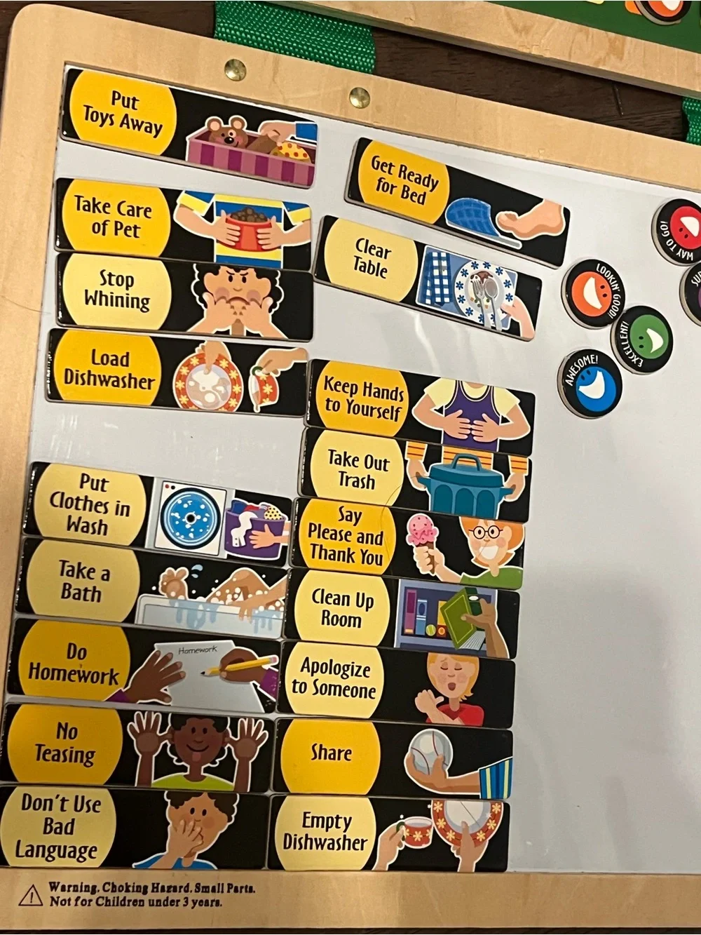 Melissa & Doug Magnetic Responsibility Chart for Kids